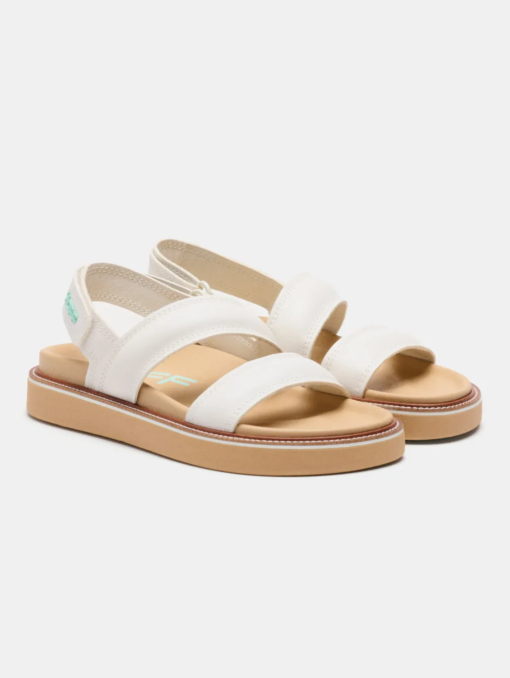HOFF Sandal Leather Road Off White>Dames Sandalen