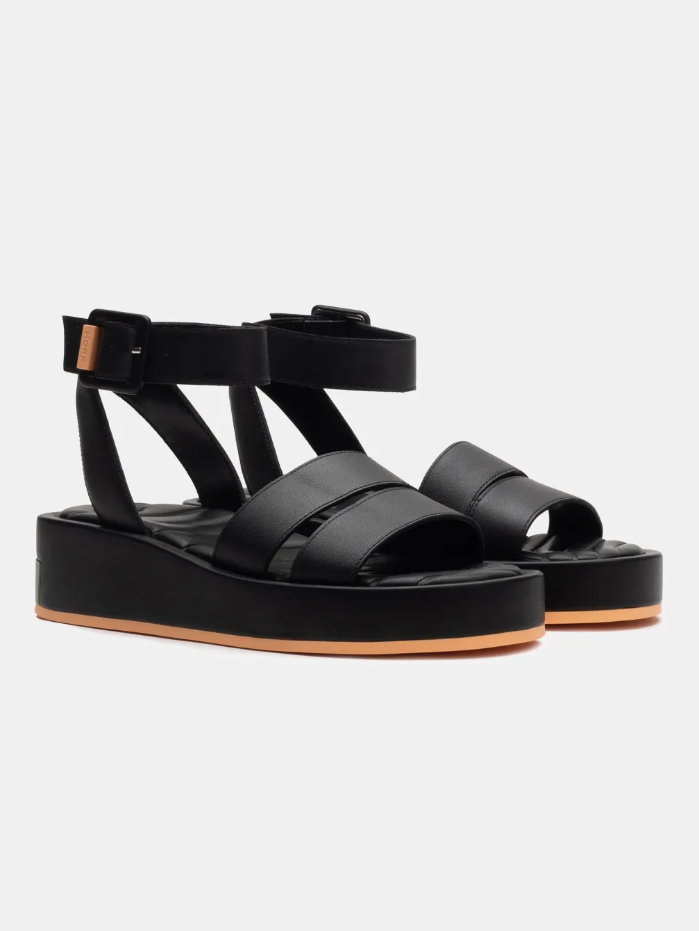 HOFF Sandal Strips Town Black>Dames Sandalen
