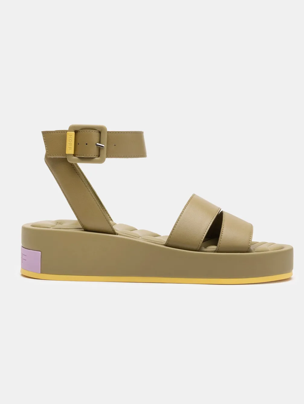 HOFF Sandal Strips Town Khaki>Dames Sandalen