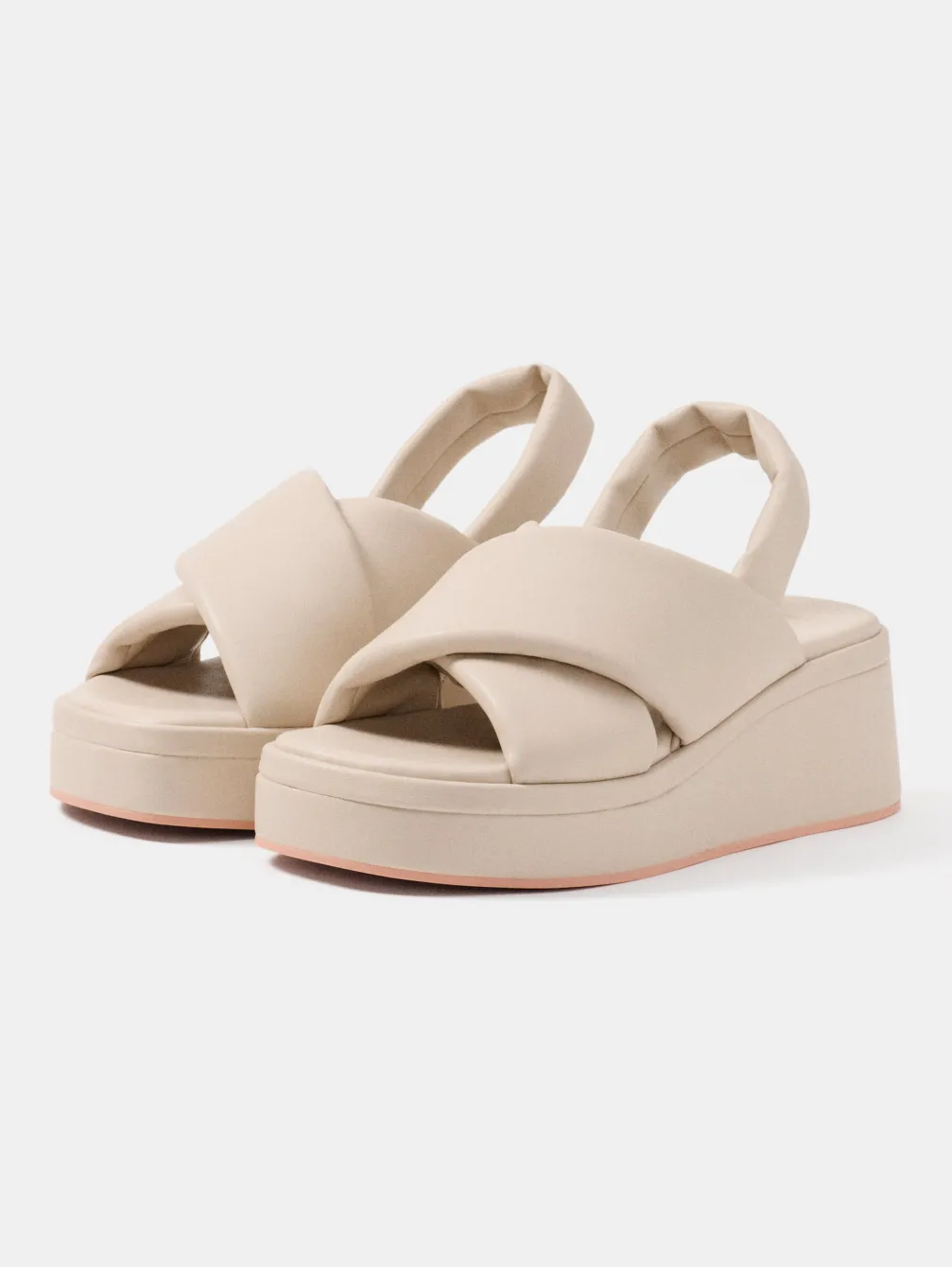 HOFF Wedge Sandal Mahon Off White>Dames Sandalen