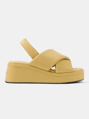 HOFF Wedge Sandal Mahon Yellow>Dames Sandalen